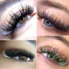 Mix Colors Glitter Eyelash Extension Shiny Party Colorful False Lashes Russian Volume Faux Individual For Makeup Supplies 240318