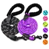 Leashes Strong Dog Leash Cushioning Elasticity Pet Leashes Outdoor Reflective Dog Lanyard for Big Small Medium Dogs Drag Pull Tow Belt