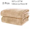 Set Premium da 2 pezzi, asciugamani altamente assorbenti in soffice poliestere Coral Veet, asciugamani in tinta unita, uso multiuso come bagno, doccia, sport,