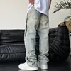 2022 Cool Design Retro Wed Baggy Men Hip Hop Jeans Pantaloni New Fi Luxury Straight Vintage Pantaloni in denim allentati Y2K Vestiti n508 #