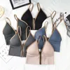 Camisas ativas sexy estilingue yoga camisa feminina verão zíper respirável fitness treino topo com almofada no peito casual listra reunir correndo esportes