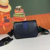 Designer Mini Pochette Borsa da sella Borsa da donna a tracolla da uomo Borsa a tracolla in vera pelle di vacchetta di fascia alta Borsa a tracolla sub a banda larga con alfabeto di lusso di moda