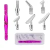 Stich 7pcs Harz Diamant Malerei Stift Ecofrifrifly Alloy Ersatzstiftköpfe Multi -Placers Point Drill Stifte DIY Craft Nagelkunstwerkzeug