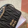 Miui Matelasse الكتف الحقيبة Arcadie Lolita Bag Womens Man Crossbody Designer Wander Luxury Tote Handbags Half Moon Travel Clutch Bags 20cm
