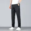 Pantaloni da uomo estivi Corteccia Texture Lyocell Tessuto elasticizzato traspirante Gamba dritta Busin Pantaloni casual Quick Dry Pantaloni elastici p3xw #