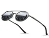 Projektowanie marki okulary przeciwsłoneczne Mężczyźni spolaryzowane vintage okrągłe okulary przeciwsłoneczne okulary aluminium sterowników sterowniczych lusterka jazdy CX206185105