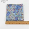 Chusteczka 27 cm Nowy wydrukowany duży uchwyt bawełniany męski hanji Bankiet Pocket Square Flower Prezent Akcesoria Y240326