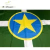 Acessórios Bandeira da cidade de Jackson Mississippi 2 pés * 3 pés (60 * 90 cm) 3 pés * 5 pés (90 * 150 cm) Tamanho Decorações de Natal para bandeira de casa