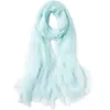 Sarongs Été 2022 Foulard en soie rafraîchissant Châle Serviette de plage Longue écharpe en mousseline de soie Ultra fine Foulard en soie glacée Crème solaire Paréo Foulard 240325