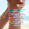 Strand CCGOOD Boho verano playa personalizar carta pulsera para mujeres Multicolor Heishi Pulseras de cuentas al por mayor Pulseras joyería
