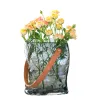 Vases Light Luxury Handbag Glass Vase Fish Tank Flowers Green Plants Hydroponic Home Furnishings