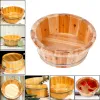 Bathtubs Foot Bathtub Wooden Bucket Foot Bath Barrel Basin Spa Tub Wood Basin Foot Wash Basin For Household