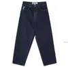 Skate Boy Jeans Designer Skater Jeans Wide Leg Loose Blue Denim Casual Pants