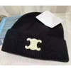 Beanie/Kafatası Kapakları Tasarımcı Kış Örgü Beanie Yün Şapka Kadın Bonnet Örgü Beanie Tasarımcı Kalın Sıcak Beanies Şapkalar Kadın Bonnet Beanie Kapakları 12 Renk 2024