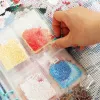 Stitch Diamond Painting Contenitori Contenitori per perle Libro di deposito A5 Raccoglitore con tasche, sacchetti di plastica auto -sigillanti, adesivi per numeri di colore