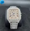 Montre Ice Out VVS 1 pour hommes, haute qualité, 39.8mm, Moissanite, testeur de diamant