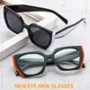 Новые модные брендовые дизайнерские солнцезащитные очки квадратной формы нестандартной формы для мужчин, современные ретро-кошачьи глаза для женщин, Ins Trend Shadow 240326