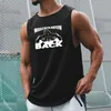 Verão respirável secagem rápida malha tanque topos ginásio treinamento de fitness tees mens musculação sem mangas camisas moda basquete colete 240326