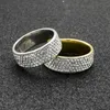 Anéis de banda 12 peças / lote de joias de anel de cristal adequadas para mulheres elegantes, todas referentes ao amor, casamentos, joias de aço inoxidável, largura 8 mm J240326