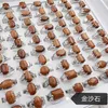 バンドリングファッション30 PCS/ロットパターンミックスサイズ宝石パインストーンボヘミアンスタイルミックスシーリーラバーズ女性と男性レトロウェディングジュエリーOTWGJ