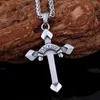 Pendentif Colliers Premium Vintage Jésus Croyance Religieuse Viking Collier Égyptien Nordique Hommes Croix En Acier Inoxydable Bijoux Amulette