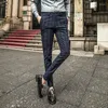 Ternos masculinos Vestir calças de calça magina e mentir da agência social calca Business formal masculino Pantaloni Tuta Law