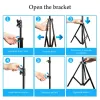 Monopods 2m Light Stand Folding Telescoping Tripod Adjustable Lightweight Aluminium Floor Lamp Holder Tripod Outdoor Camping Accessories