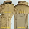 Winter Fleece Tactical Soft Shell Sets Mens Outdoor Waterproof Multi-Pockets Shark Skin Jackets Cargo Pants Military Suits Male 240314