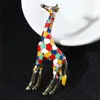 Broschen Emaille Giraffe Für Frauen Niedliche Tier Brosche Pin Modeschmuck Farbe Geschenk Kinder Exquisite Broschen