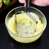 2024 Stainless Steel Potato Masher Kitchen Pumpkin Garlic Vegetable Fruit Easy Mud Press Grinder Food Crusher Kitchenware home gadget