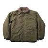 non STOCK USN N-1 Giacca da ponte Sherpa Fodera in stile militare Cappotto caldo da uomo 3 colori E7Wj #