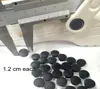 100pcs plastic button black buckles parts accessories fit for DIY sandals shoes shoe Charms 12 cm6810028