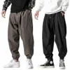 Männer Harem Hosen Einfarbig Elastische Taille Jogger Hosen 2023 Baggy Hosen Kordelzug Drop-gabelung Lässige Hip Hop Hosen z5fV #