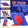 Multifunktion Kickstand iPad Cases 3 i 1 surfplatta PC -stötsäker skal 360 Fullt omslagsband Skärmskydd för iPad 10: e 10.9 10.2 Air4 Air5 Pro 11