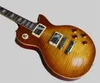 Chitarra elettrica personalizzata SunBurst Flame con top in acero Accordatore Tuilp, hardware cromato