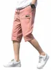 Plus Size Pantaloni capris estivi da uomo Pantaloni sportivi corti al polpaccio freschi e traspiranti 3/4 Pantaloni corti casual allentati dritti 8XL 70An #