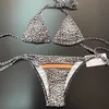 Projektant Bikini Trend D marka moda stroja kąpielowa luksusowy strój kąpielowy lampart dwuczęściowy strój kąpielowy seksowny styl sea plażowy