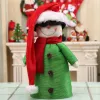 帽子2サイズの大人の子供向けの赤い長いクリスマスハットぬいぐるみサンタクロース帽子新年クリスマスホームクリスマスパーティーの装飾
