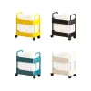 Racks Rolling Storage Cart Trolley Organizer Auxiliary Cart With Wheels Rolling Bookshelf Collection Storage Rack Home Accessories