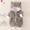 geboren baby fluweel rompers kinderen jongens meisjes winter baby gewatteerde jumpsuits peuter outfits dikke baby's warme wol bovenkleding 240322