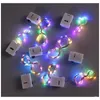 Autres fournitures de fête d'événement LED guirlandes lumineuses fil de cuivre étoilé clignotant luciole maison décoration de vacances artisanat bricolage accessoires guerre Dhvbj