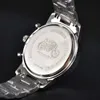 Century Old Fashionable New Solid Steel Strip Business Full Function Quartz Chronograph Watch