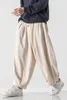 2022 Autumn Men Wide Leg Straight Pants Men Corduroy Solid Color Oversize Trousers Male Thick Warm Japen Style Streetwear Pants D3SI#