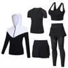 Lighing Shipment Yoga Suit Set for Women's Sportswear Gym Morning Professional High-end Fashion Running Quick Drying Clothes in Spring, Autumn, Summer, and