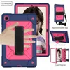 SUCKSOPTY KIDS Safe PC Silicon Hybrid Stand Tablet Case Cover för iPad Mini Pro Air Samsung Galaxy Tab A 8.0 2019 SM T290 T295 axelband