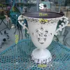 Vasi centrotavola Trofeo campione vintage Vaso per fiori in metallo Urna Fioriera Decorazione per la casa e il giardino