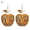 Dangle Earrings Lightweight 1 Pair Trendy Book Lover Heart Librarian Hook Skin-touch Elegant Unique Jewelry Accessories