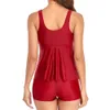 Costume da bagno donna Tankini Costume da bagno a due pezzi da donna 2022 costume da bagno push-on da donna costume da bagno di grandi dimensioni stampato costume da bagno da spiaggia estivo S-XXL 24326