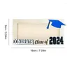 装飾プレートダラービルホルダー2024フレームバーチウッド7 x 3.5インチ高校卒業通貨