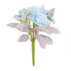 Flores decorativas 1 peça buquê de peônia artificial vaso de rosas de seda para decoração de casa jardim casamento plantas falsas guirlanda de natal